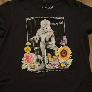 Black Graphic Short Sleeve Tee